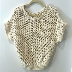 We The Free Cream Open-Knit Sweater